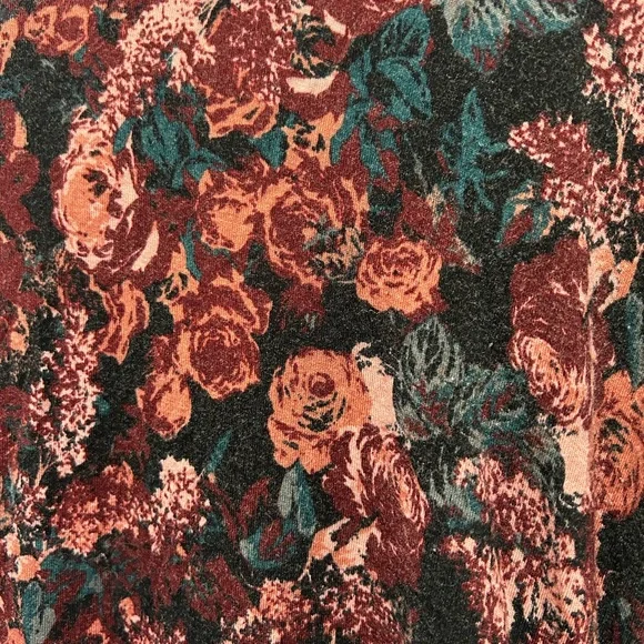 Motherhood Pink and Black Floral Midi maternity Dress size large - Picture 4 of 4